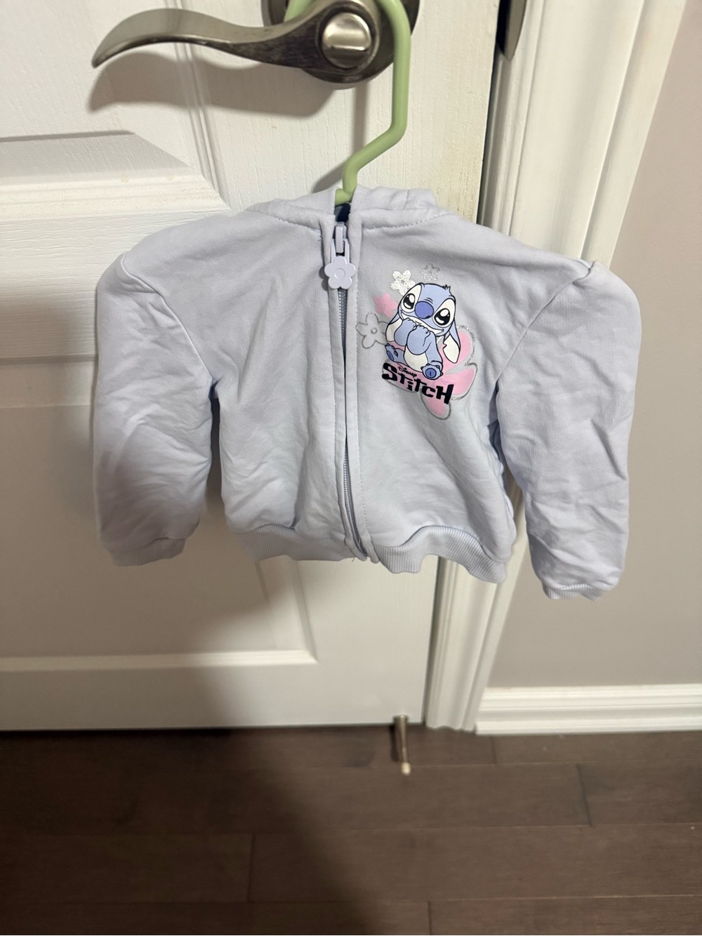 Disney Lavender Stitch Zip-Up Hoodie for baby 9-12 months